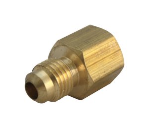 (image for) 5/16 in. Flare x 1/4 in. Dia. FPT Brass Adapter