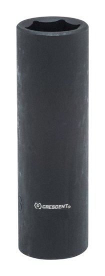 (image for) Crescent 15 mm X 1/2 in. drive Metric 6 Point Deep Impact Socket