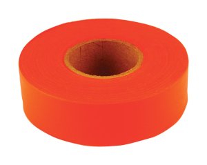 (image for) 150 ft. L x 1.2 in. W Polyvinyl Flagging Tape Fluore