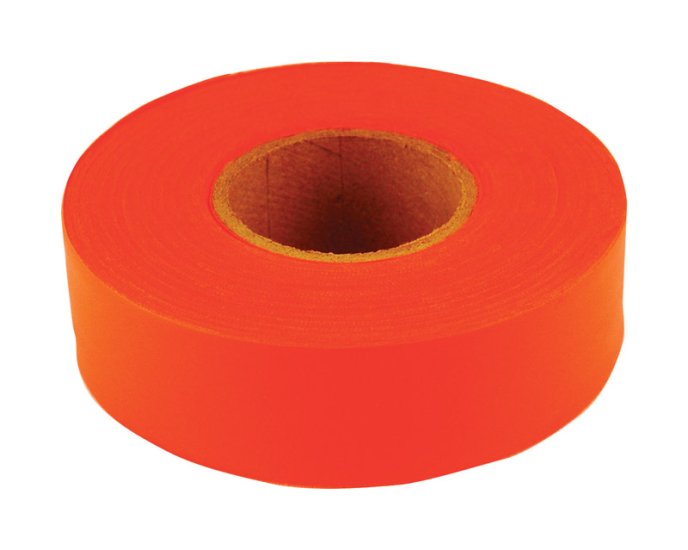(image for) 150 ft. L x 1.2 in. W Polyvinyl Flagging Tape Fluore