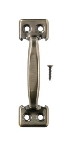 (image for) 4 in. L Antique Brass Steel Universal Sash Lift Handle 1 pk