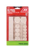 (image for) Felt Self Adhesive Pad Brown Round 6 in. L 27 pk