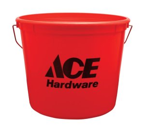 (image for) Red 5 qt. Plastic Bucket