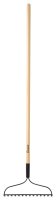 (image for) 54 in. L x 14 in. W Steel Bow Rake Wood