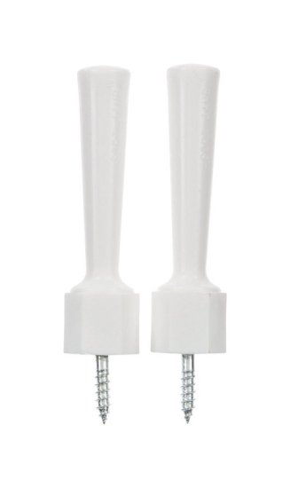 (image for) 2.75 in. H x 3-1/4 in. W Plastic White Flexible Door Stop Mo