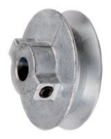 (image for) 4 in. Dia. Zinc Single V Grooved Pulley