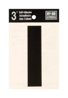 (image for) 3 in. Black Vinyl Self-Adhesive Letter I 1 pc.
