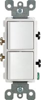 (image for) 15 amps Single Pole Combination AC Quiet Switch White