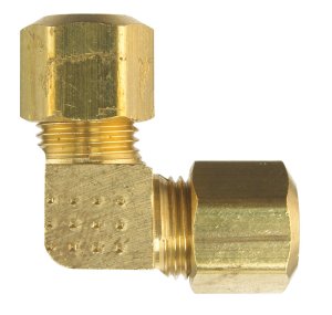 (image for) 3/8 in. Compression x 3/8 in. Dia. Compression Yellow Brass