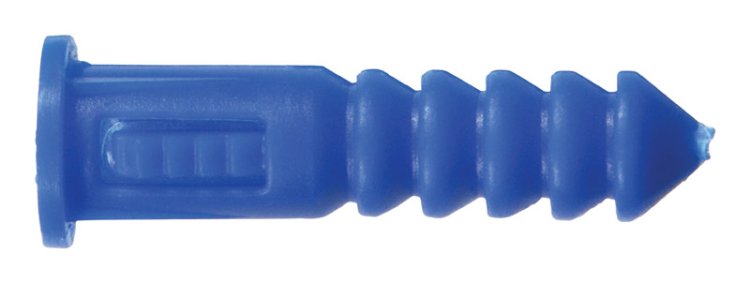 (image for) 1/4 in. x 1-1/4 in. L Plastic Round Head Ribbed A