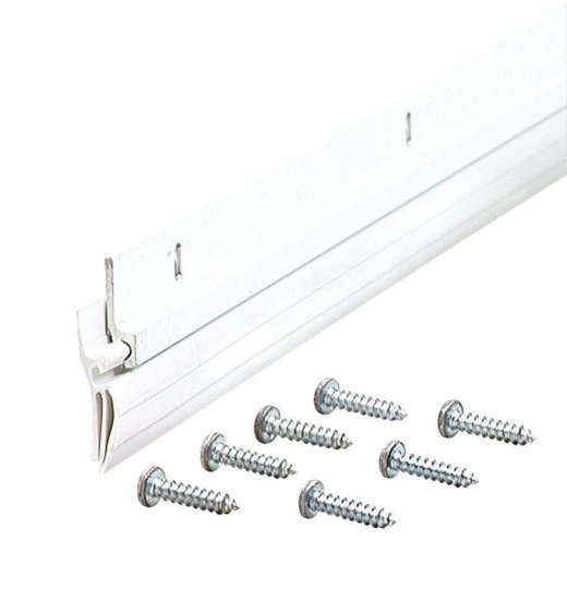 (image for) White Aluminum Door Set Seal For Garage Doors 36 in. L x 1/4
