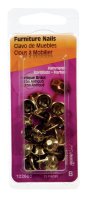 (image for) No. 9 Antique Brass Brass Double Point Tacks 25 pk