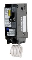 (image for) 20 amps Arc Fault/Single Pole 1 Circuit Breaker