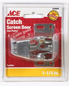 (image for) Zinc-Plated Steel Screen Storm Door Catch 1 pk