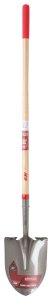 (image for) Steel 9 in. W x 58 in. L Round Point Shovel Wood Handle