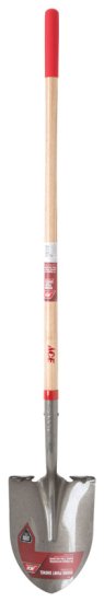 (image for) Steel 9 in. W x 58 in. L Round Point Shovel Wood Handle