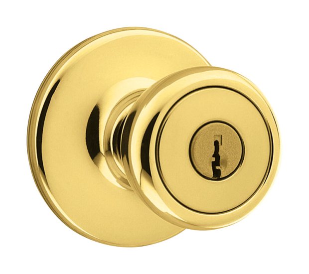 (image for) Polished Brass Entry Knobs Tylo Clamshell