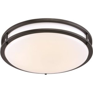 (image for) 13.5 in. Oil Rubbed Bronze Low-Profile LED Ceiling Light