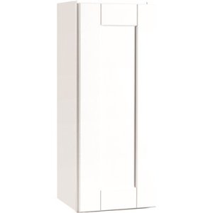 (image for) Shaker Satin White Assembled Wall Cabinet 12 x 30 x 12