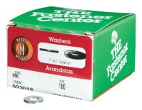 (image for) Zinc-Plated Steel M6 mm Flat Washer 100 pk