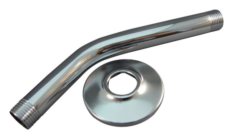(image for) Chrome Brass Shower Arm and Flange