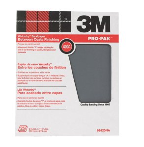 (image for) Pro-Pak 11 in. L x 9 in. W 400 Grit Silicon Carbide Sandpaper