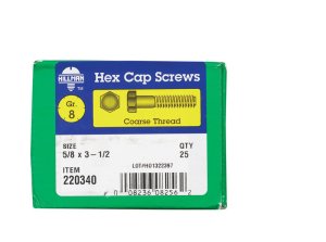 (image for) 5/8 in. Dia. x 3-1/2 in. L Heat Treated Steel Hex Head C