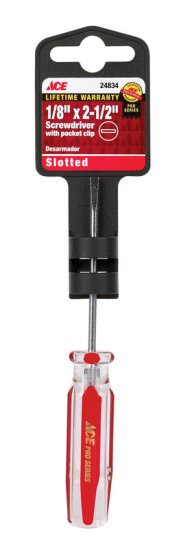 (image for) 1/8 in. x 2-1/2 in. L Slotted Screwdriver 1 pc.