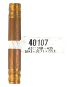 (image for) 1/8 in. Male x 1/8 in. Dia. x 2-1/2 in. L Male Brass Nipple