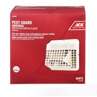 (image for) 4 in. W x 7 in. L White Plastic Pest Guard