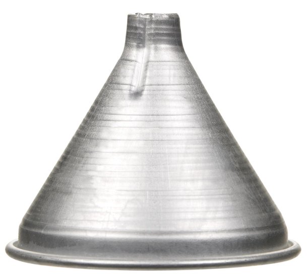 (image for) HIC Silver Aluminum 2 oz. Funnel