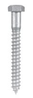 (image for) 1/2 in. x 4 in. L Hex Hot Dipped Galvanized Steel Lag Sc