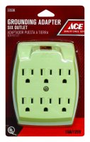 (image for) Grounded 6 outlets Adapter 1 pk