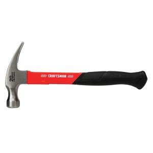 (image for) Craftsman 20 oz Smooth Face Claw Hammer 10.75 in. Fiberglass Han