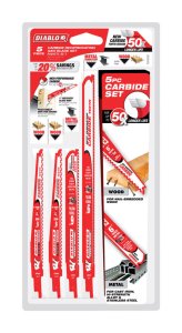 (image for) Assorted in. Carbide Reciprocating Saw Blade Set Multi TP