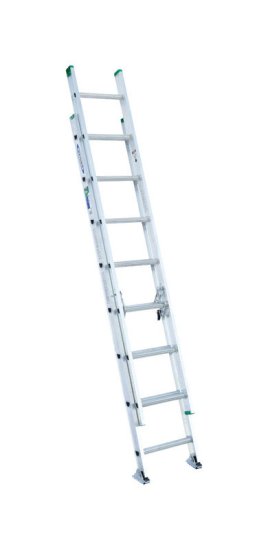 (image for) 16 ft. H x 17.33 in. W Aluminum Extension Ladder Type II