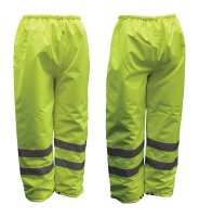 (image for) Hi-Vis Insulated Yellow Polyester Rain Pants L