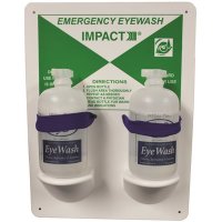 (image for) EYESALINE DOUBLE EYEWASH WALL STATION, 16 OZ.