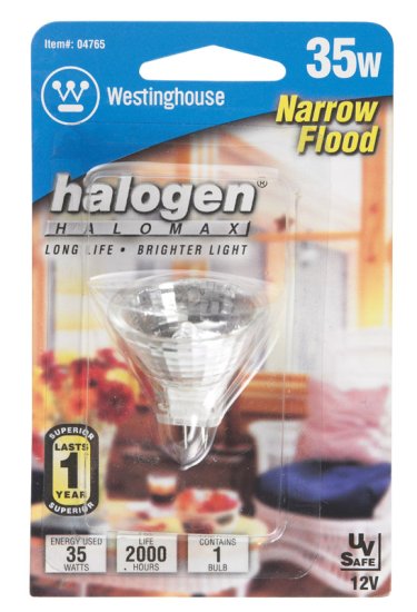(image for) 35 watts MR11 Floodlight Halogen Bulb 360 lumens Wh