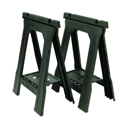 (image for) 32 in. H x 22-1/2 in. W x 5 in. D Folding Sawhorse 800 l