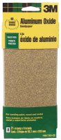 (image for) 9 in. L x 3-2/3 in. W 60 Grit Aluminum Oxide Sandpaper 6 pk