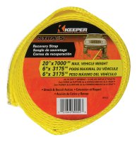 (image for) 2 in. W x 20 ft. L Yellow Vehicle Recovery Strap 7000 lb.