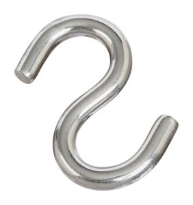 (image for) National Hardware Silver Stainless Steel 2.5 in. L Open S-Hook 1