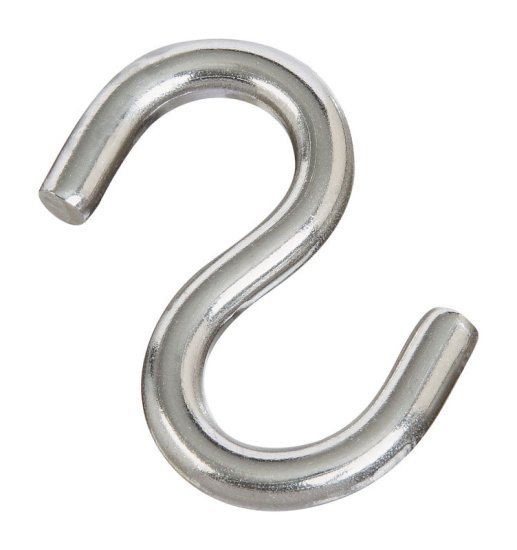 (image for) National Hardware Silver Stainless Steel 2.5 in. L Open S-Hook 1
