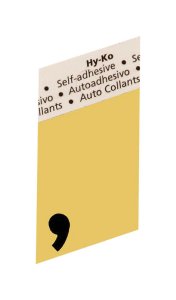 (image for) 1-1/2 in. Black Aluminum Self-Adhesive Special Character C