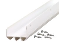 (image for) White Vinyl Door Set Seal For U-shaped 36 in. L x 1-3/4 in.