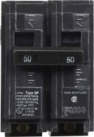 (image for) 50 amps Double Pole 2 Circuit Breaker