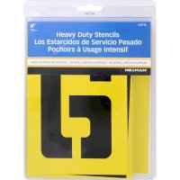 (image for) Hillman 6 in. Card Stock Heavy Duty Stencil Set 36 pk