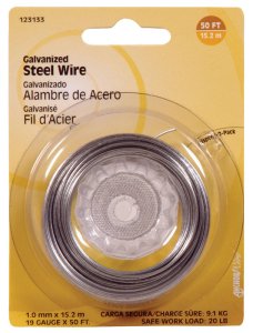 (image for) 50 ft. L Galvanized Steel 19 Ga. Wire