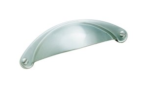 (image for) Essential'Z Pull Cup Cabinet Pull Cup 2-1/2 in. Satin Ni